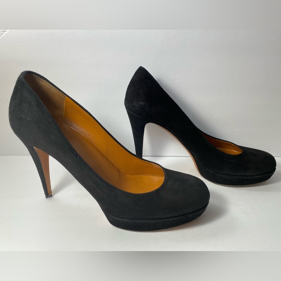 Gucci suede pumps heels black 40.5 - Picture 1 of 12